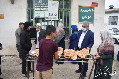 بازدیدفرماندار گمیشان از نانوایی های شهرستان