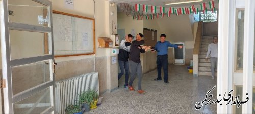 مانور متمرکز پدافند غیرعامل در شهرستان ترکمن برگزار شد