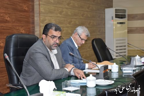 ششمین جلسه کارگروه اقتصادی( رشد 8 درصدی) شهرستان علی آبادکتول برگزار شد.