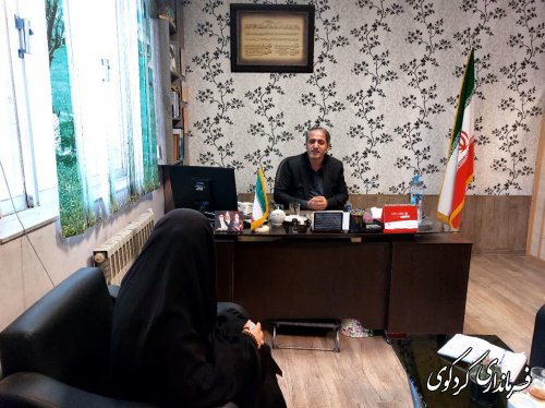 امروز سه شنبه نیز تعداد زیادی از شهروندان با فرمادار کردکوی دیدار کردند