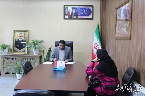 ملاقات مردمی فرماندار شهرستان برگزارشد