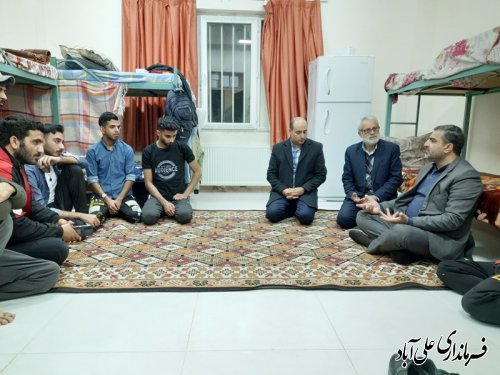 در آستانه 16 آذر ماه روزدانشجو فرماندار علی آباد کتول از خوابگاه دانشجویی شهید هدایتی بازدید کرد