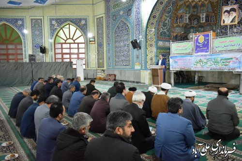 دیدار فرماندار و مسئولین ادارات ونهادهای شهرستان با امام جمعه علی آبادکتول