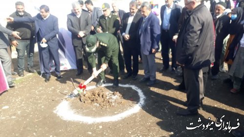 کلنگ مدرسه 6 کلاسه روستای قلمی شهرستان مینودشت زده شد