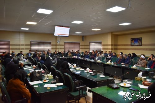 جلسه توجیهی جذب و پذیرش بهورز در شهرستان علی ابادکتول در سال1402-1401
