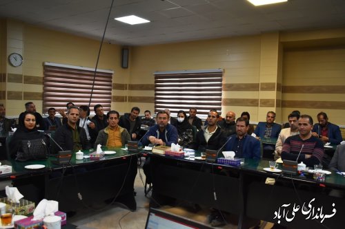 جلسه توجیهی جذب و پذیرش بهورز در شهرستان علی ابادکتول در سال1402-1401