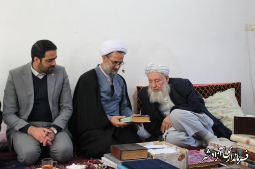 دیدار دبیرکل مجمع جهانی تقریب مذاهب با امام‌جمعه و طلاب مدرسه علمیه محمدیه نگین شهر 