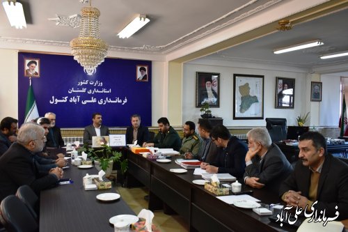 جلسه ستاد تدوین کتاب نقش شهرستان در انقلاب و دفاع مقدس علی آباد کتول برگزار شد