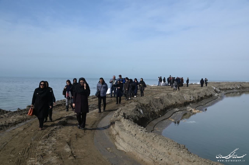 اردوی یک روزه «راهیان پیشرفت» به محل پروژه لایروبی خلیج گرگان