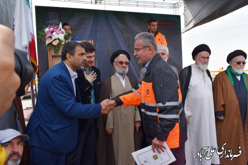 پل روگذر کمربندی علی‌آبادکتول پس از ۹ سال انتظار افتتاح شد