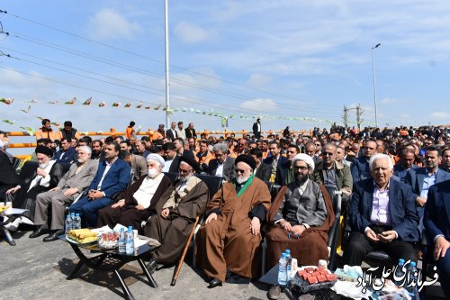 پل روگذر کمربندی علی‌آبادکتول پس از ۹ سال انتظار افتتاح شد
