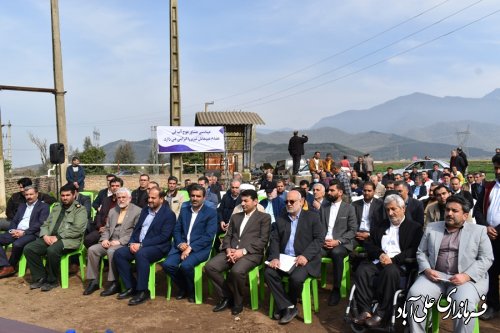 مراسم کلنگ زنی احداث آب بندان در محله خارکلاته علی‌آبادکتول برگزار شد