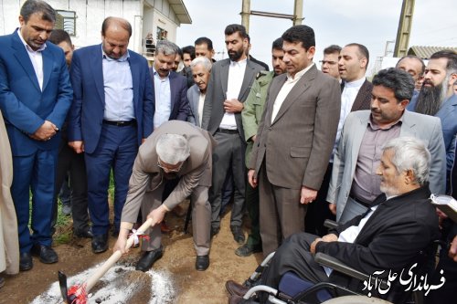 مراسم کلنگ زنی احداث آب بندان در محله خارکلاته علی‌آبادکتول برگزار شد