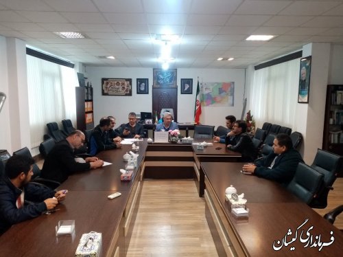 برگزاری جلسه خدمات سفر شهرستان گمیشان