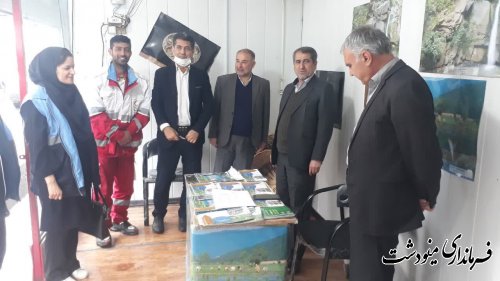 بازدید فرماندار از اورژانس و هلال احمر شهرستان به همراه اعضای ستاد خدمات سفر