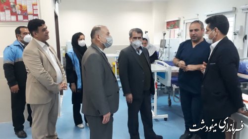 بازدید فرماندار از اورژانس و هلال احمر شهرستان به همراه اعضای ستاد خدمات سفر
