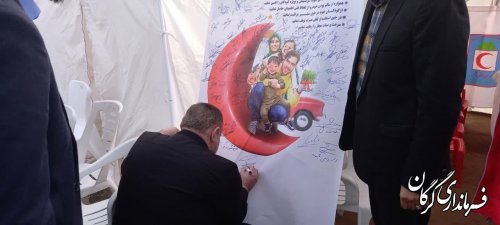 بازدید فرماندار شهرستان گرگان از کمپ های نوروزی و اماکن خدماتی و اسکان مسافران