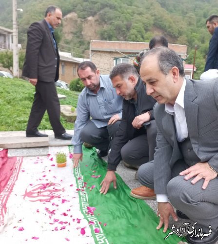 دیدار های عیدانه فرماندار آزادشهر با خانواده معظم شهدا