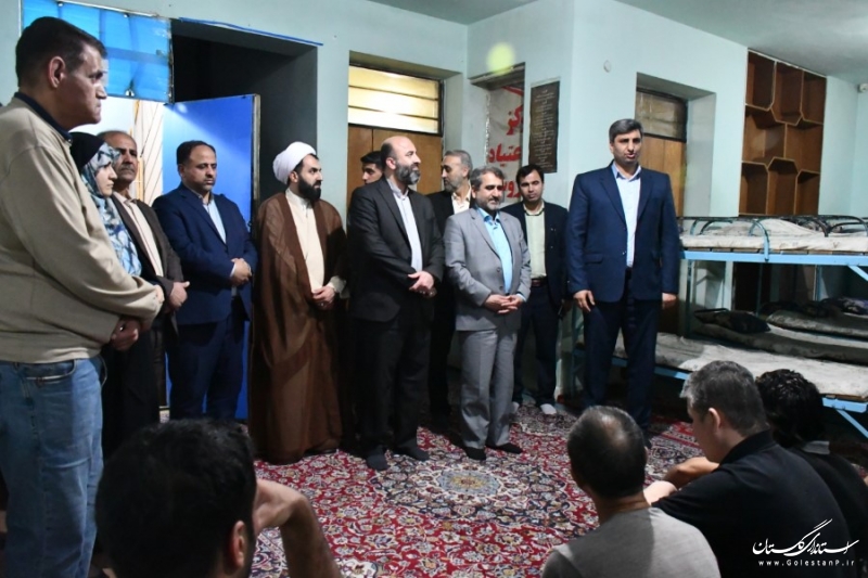 بازدید معاون سیاسی امنیتی و اجتماعی استاندار از مرکز اقامتی ترک اعتیاد مینودشت 
