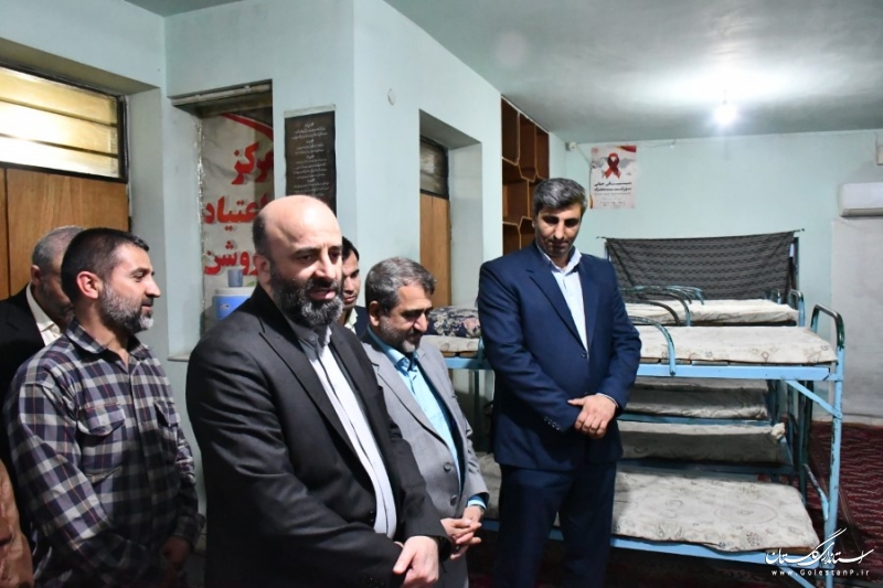 بازدید معاون سیاسی امنیتی و اجتماعی استاندار از مرکز اقامتی ترک اعتیاد مینودشت 