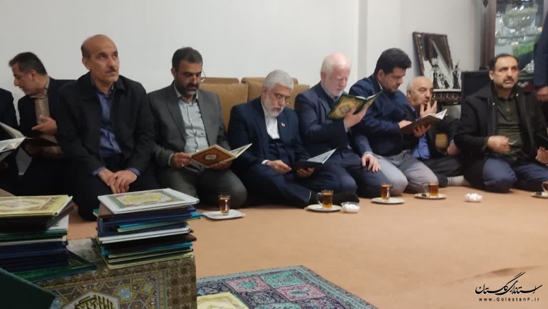 حضور استاندار گلستان در منزل پاسدار شهید مقداد مهقانی