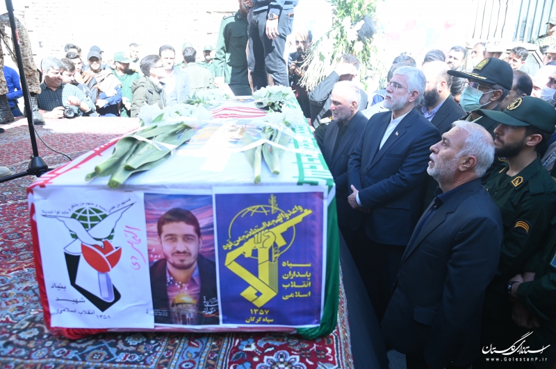 گزارش تصویری|| حضور استاندار گلستان در تشییع پیکر شهید «مقداد مهقانی»