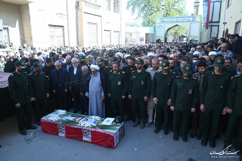 گزارش تصویری|| حضور استاندار گلستان در تشییع پیکر شهید «مقداد مهقانی»