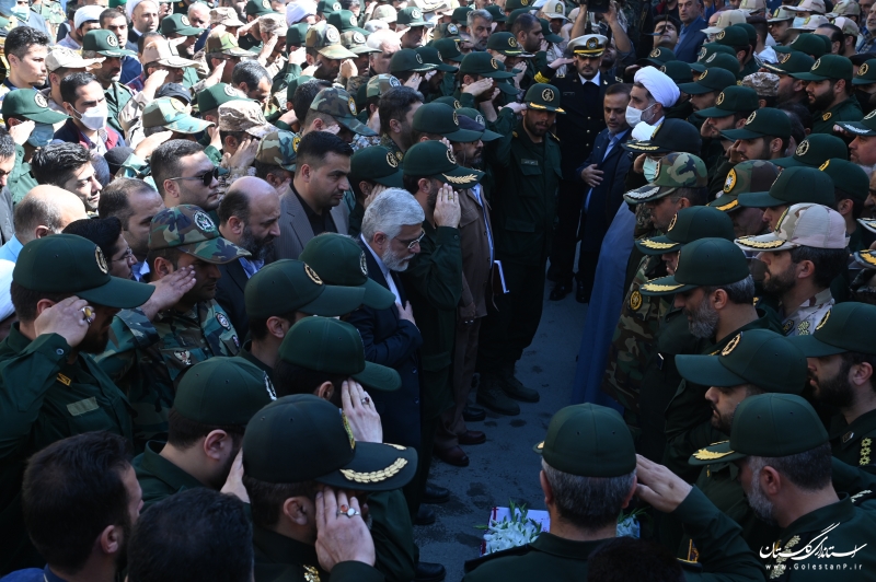 گزارش تصویری|| حضور استاندار گلستان در تشییع پیکر شهید «مقداد مهقانی»