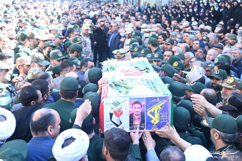 گزارش تصویری|| حضور استاندار گلستان در تشییع پیکر شهید «مقداد مهقانی»