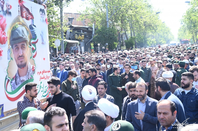 گزارش تصویری|| حضور استاندار گلستان در تشییع پیکر شهید «مقداد مهقانی»