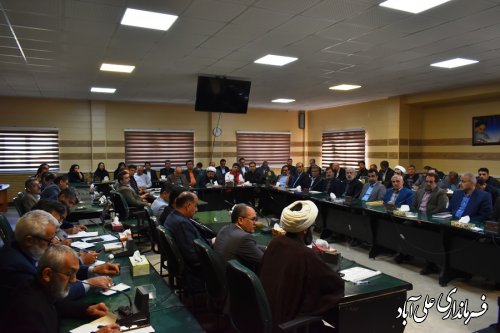 اولین جلسه شورای اداری شهرستان علی آبادکتول برگزار شد
