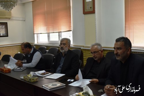 اولین جلسه شورای نامگذاری شهرستان علی آبادکتول برگزار شد