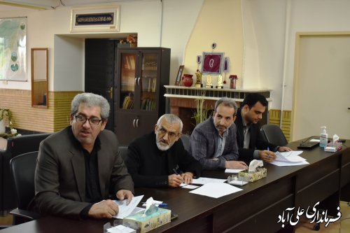 اولین جلسه شورای نامگذاری شهرستان علی آبادکتول برگزار شد