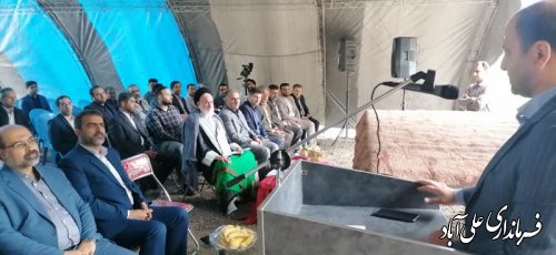 کلنگ زنی پروژه مدرن سازی شبکه آبیاری و زهکشی رودخانه‌های محمد آبادکتول و الازمن