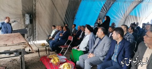 کلنگ زنی پروژه مدرن سازی شبکه آبیاری و زهکشی رودخانه‌های محمد آبادکتول و الازمن