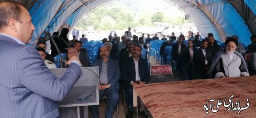 کلنگ زنی پروژه مدرن سازی شبکه آبیاری و زهکشی رودخانه‌های محمد آبادکتول و الازمن