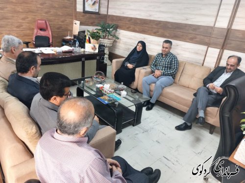 دیدار فرماندار با رئیس مرکز تحقیقات و آموزش کشاورزی و منابع طبیعی استان گلستان