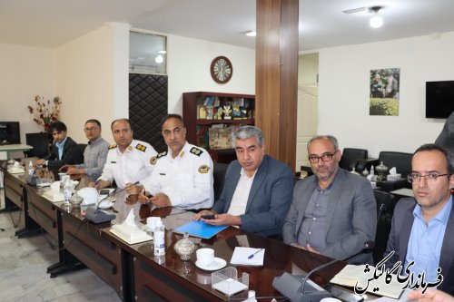 دومین جلسه شورای ترافیک شهرستان گالیکش در سال جاری برگزار شد