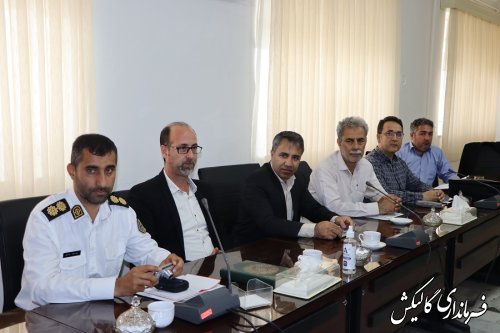دومین جلسه شورای ترافیک شهرستان گالیکش در سال جاری برگزار شد