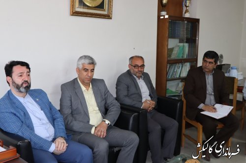 دیدار فرماندار گالیکش با مدیر امور اراضی جهاد کشاورزی استان