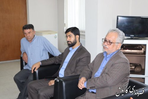 دیدار فرماندار گالیکش با مدیر امور اراضی جهاد کشاورزی استان