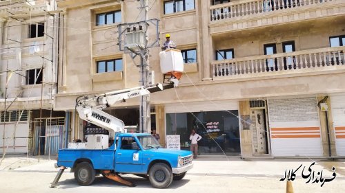 مانور رفع مشکلات شبکه های برق با هدف گذر از پیک مصرف برق تابستان در کلاله به اجرا در آمد