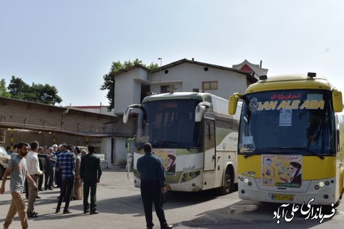 اعزام 200 زائر شهرستان علی آبادکتول به مرقد مطهر امام خمینی (ره)