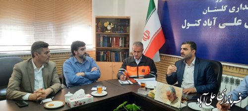 جلسه بررسی مسائل و مشکلات راه‌ها و محورهای مواصلاتی شهرستان علی آبادکتول برگزار شد