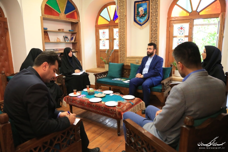دیدار مدیرکل دفتر امور زنان و خانواده استانداري  با مدیرکل میراث‌فرهنگی، گردشگری و صنایع‌دستی استان