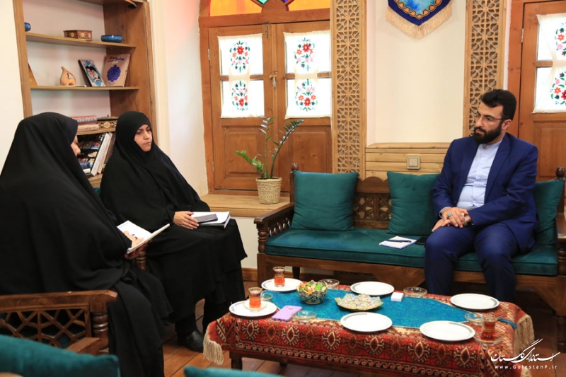 دیدار مدیرکل دفتر امور زنان و خانواده استانداري  با مدیرکل میراث‌فرهنگی، گردشگری و صنایع‌دستی استان