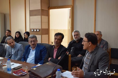 جلسه کارگروه اجتماعی ، فرهنگی ، سلامت ، زنان و خانواده شهرستان علی آبادکتول برگزار شد