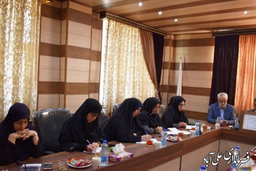 جلسه کارگروه اجتماعی ، فرهنگی ، سلامت ، زنان و خانواده شهرستان علی آبادکتول برگزار شد