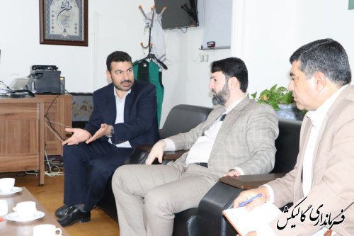 دیدار و نشست فرماندار گالیکش با رئیس سازمان جهاد کشاورزی استان گلستان