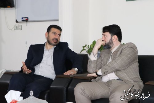 دیدار و نشست فرماندار گالیکش با رئیس سازمان جهاد کشاورزی استان گلستان